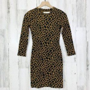 Madewell Hi-Line Giraffe Safari Nightbell Dress